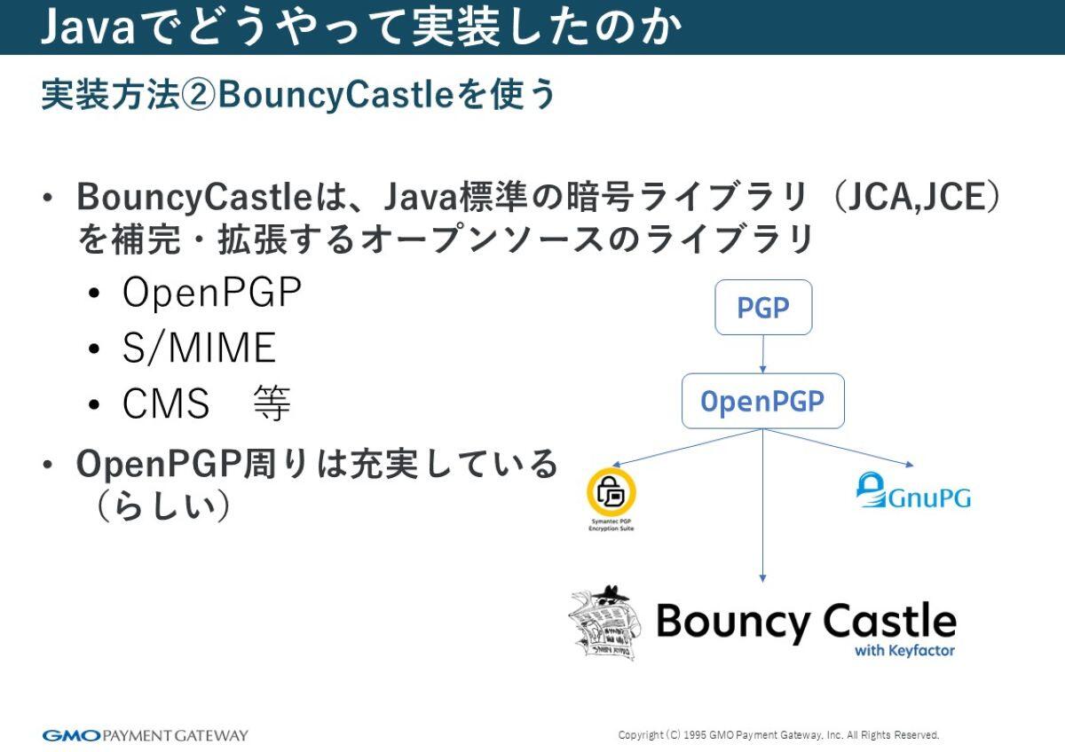実装方法②Bouncy Castleを使う