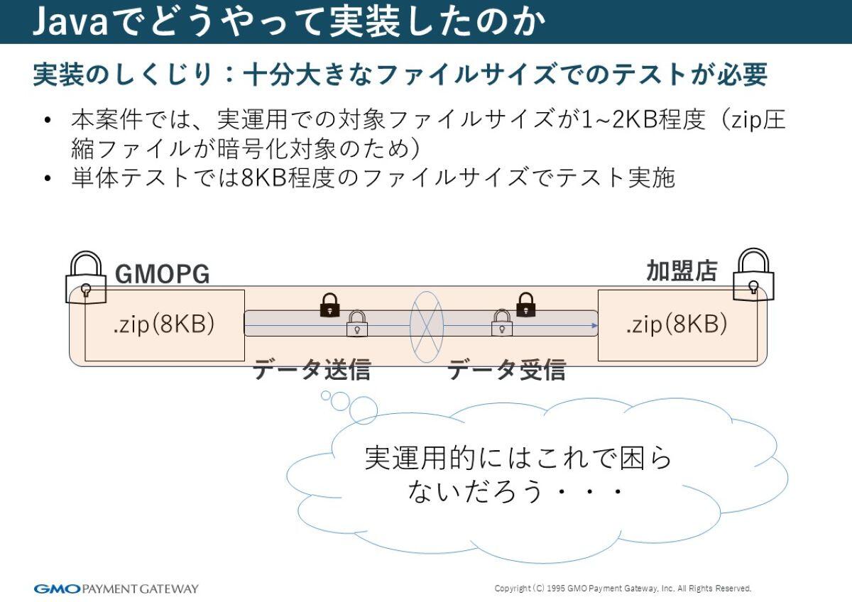 実装のしくじり：十分大きなファイルサイズでのテストが必要