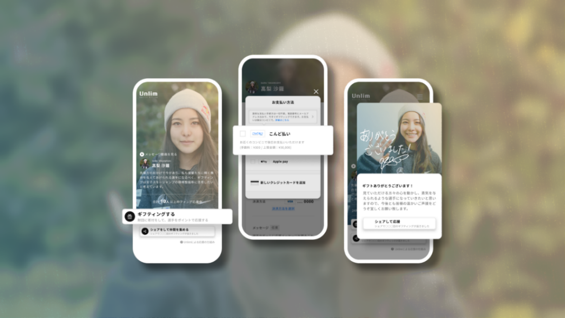 スポーツギフティングサービス「Unlim」