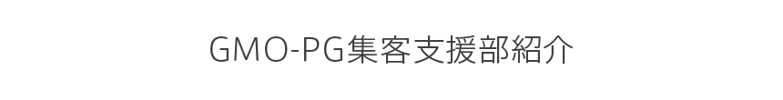 GMO-PGマーケティング支援部紹介