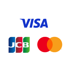 支援VISA、MASTER、JCB信用卡