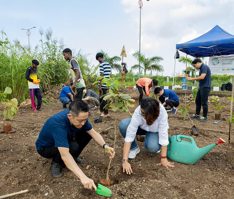 Green Yatraとの都市森林再生プロジェクト